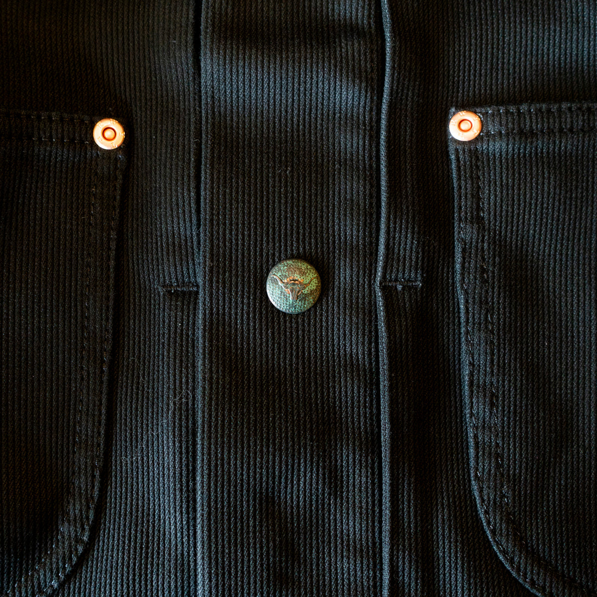 Bedford Cord Ranch Jacket - Black