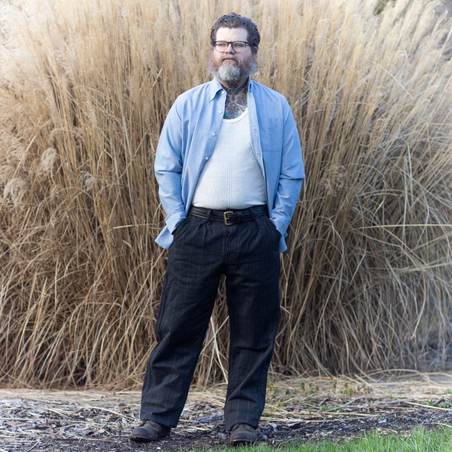 Wakayama Japanese Drop Needle Tank Top - White