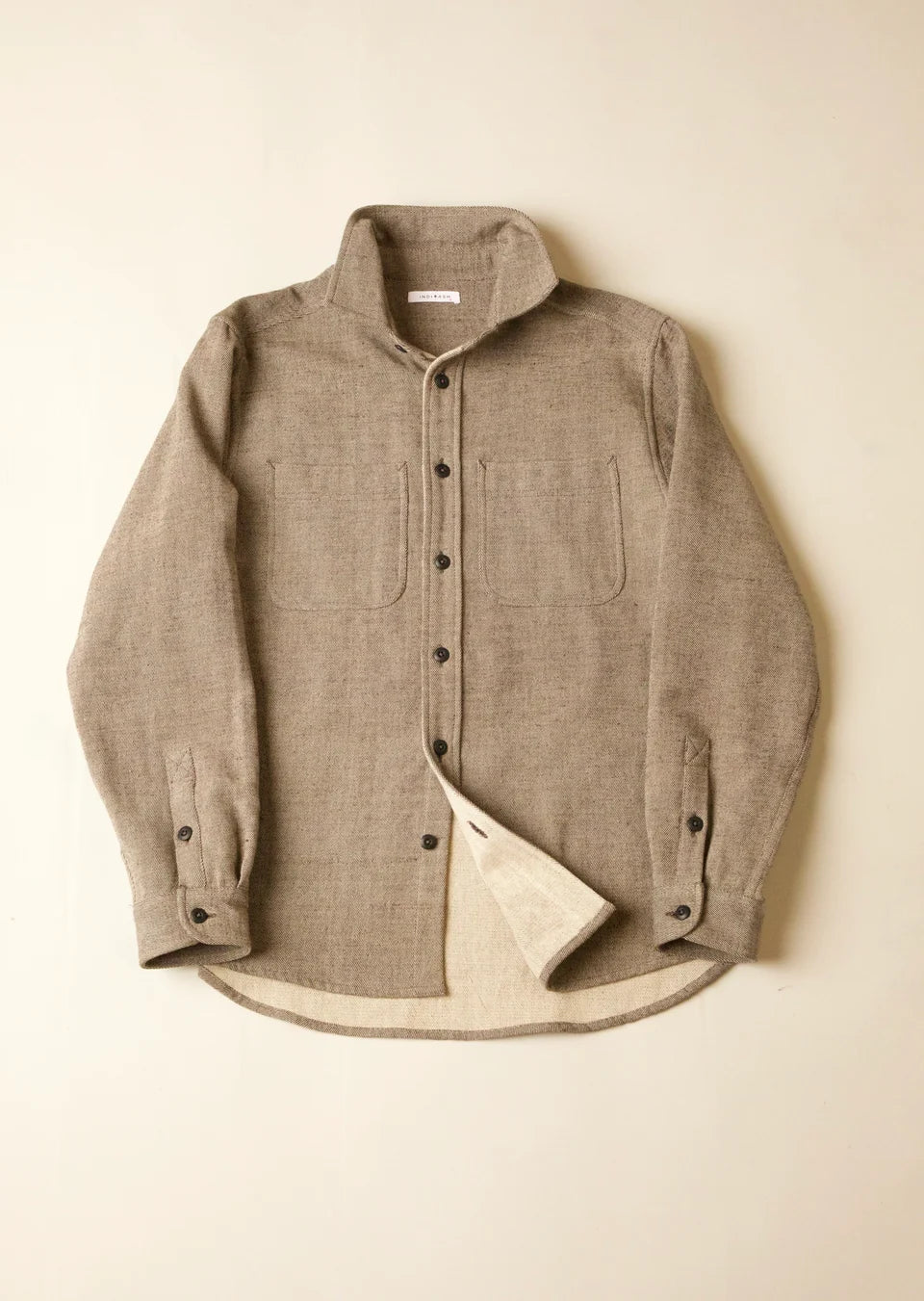 Ames Handwoven Workshirt - Iron/Natural