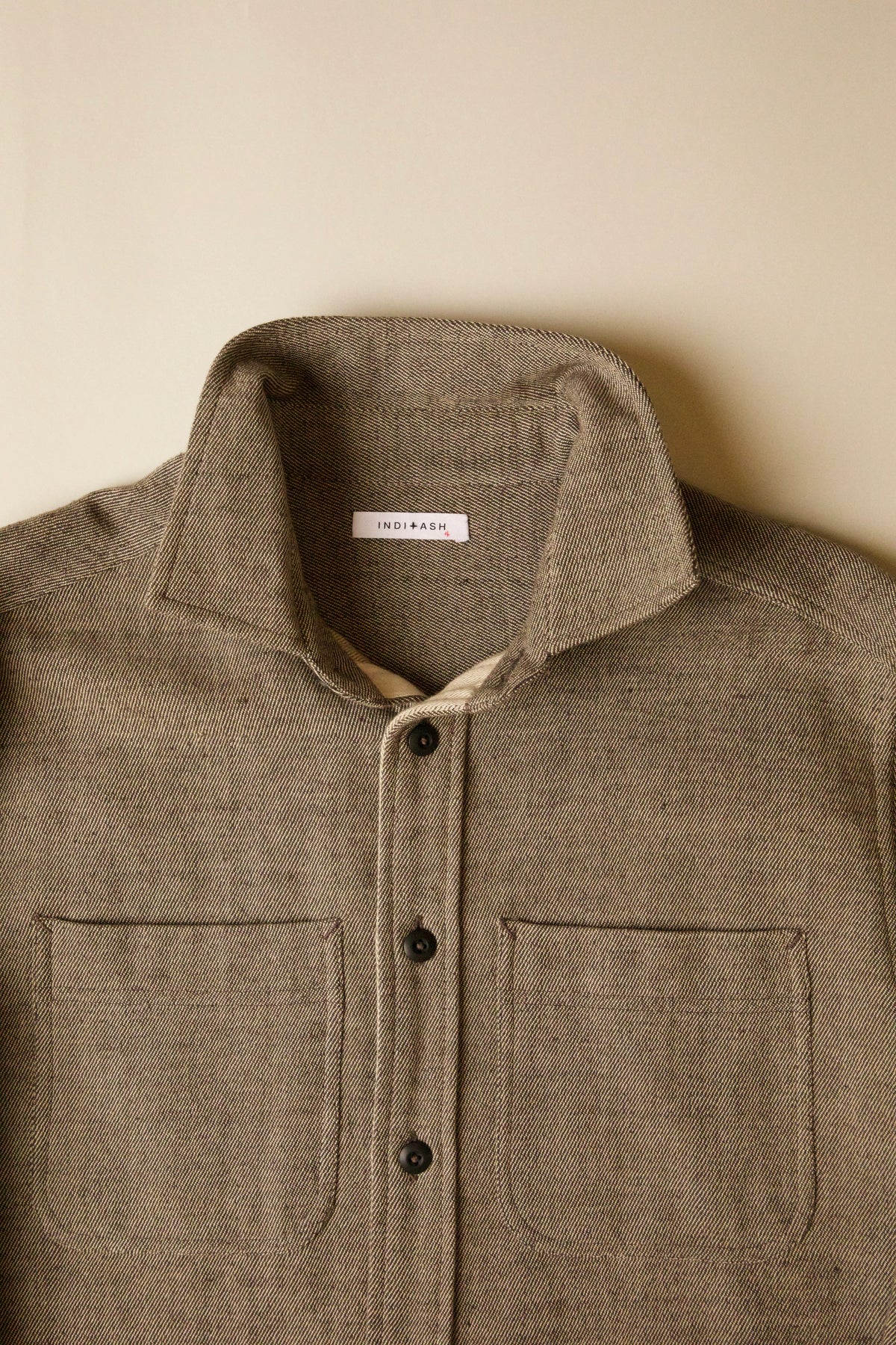 Ames Handwoven Workshirt - Iron/Natural