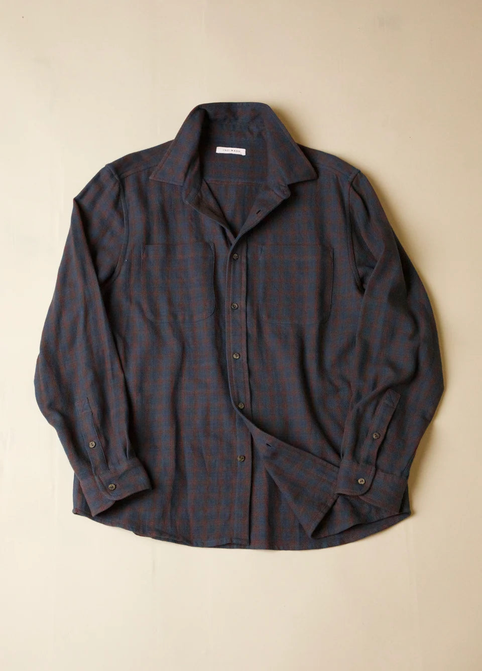 Rios Handwoven Workshirt - Indigo/Smoke/Madder