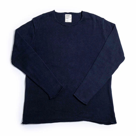 Cotton Linen Harbour Sweater - Ink
