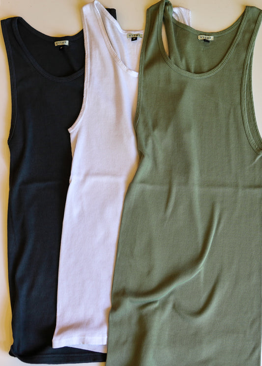 Cotton Ribbed Tank Top