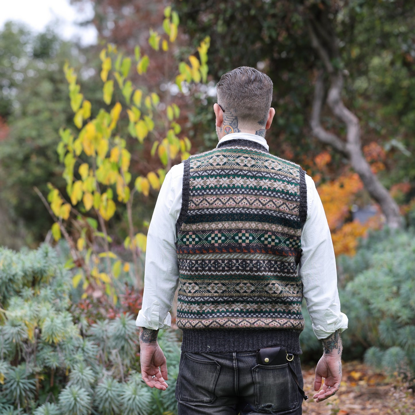 Fairisle Knitted Vest - Wool