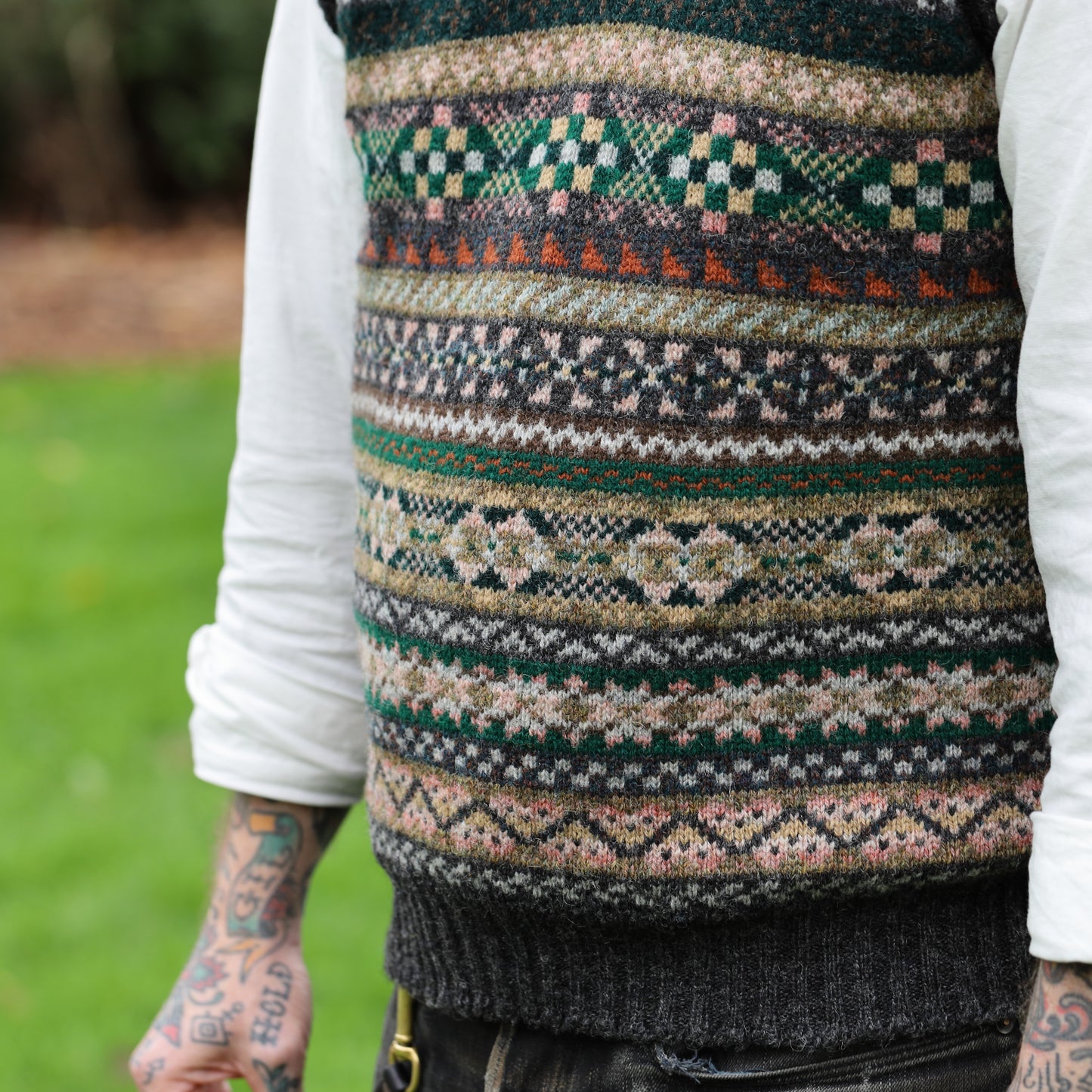 Fairisle Knitted Vest - Wool
