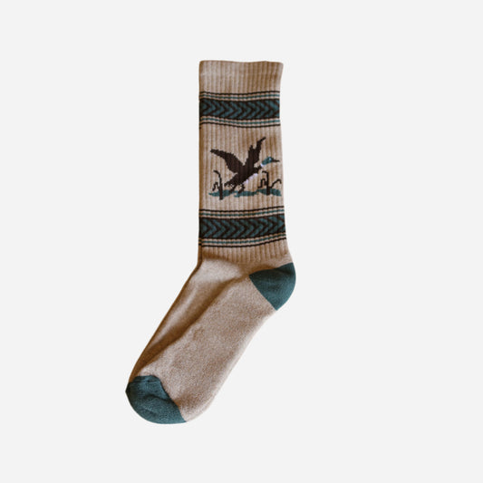 Jacquard Camp Socks - Mallard