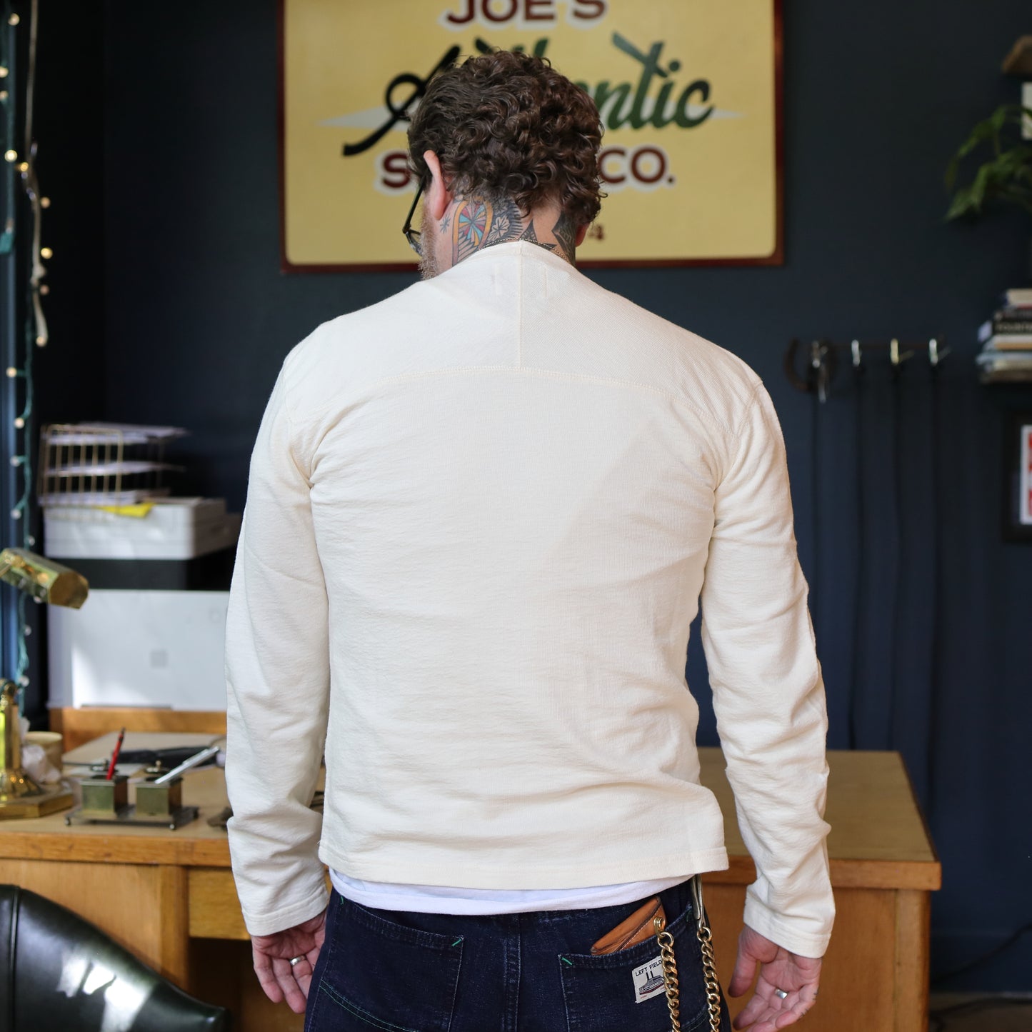 LS Football Jersey - Antique White
