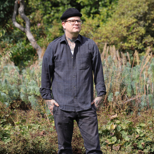 Matty Shirt - Iron/Indigo