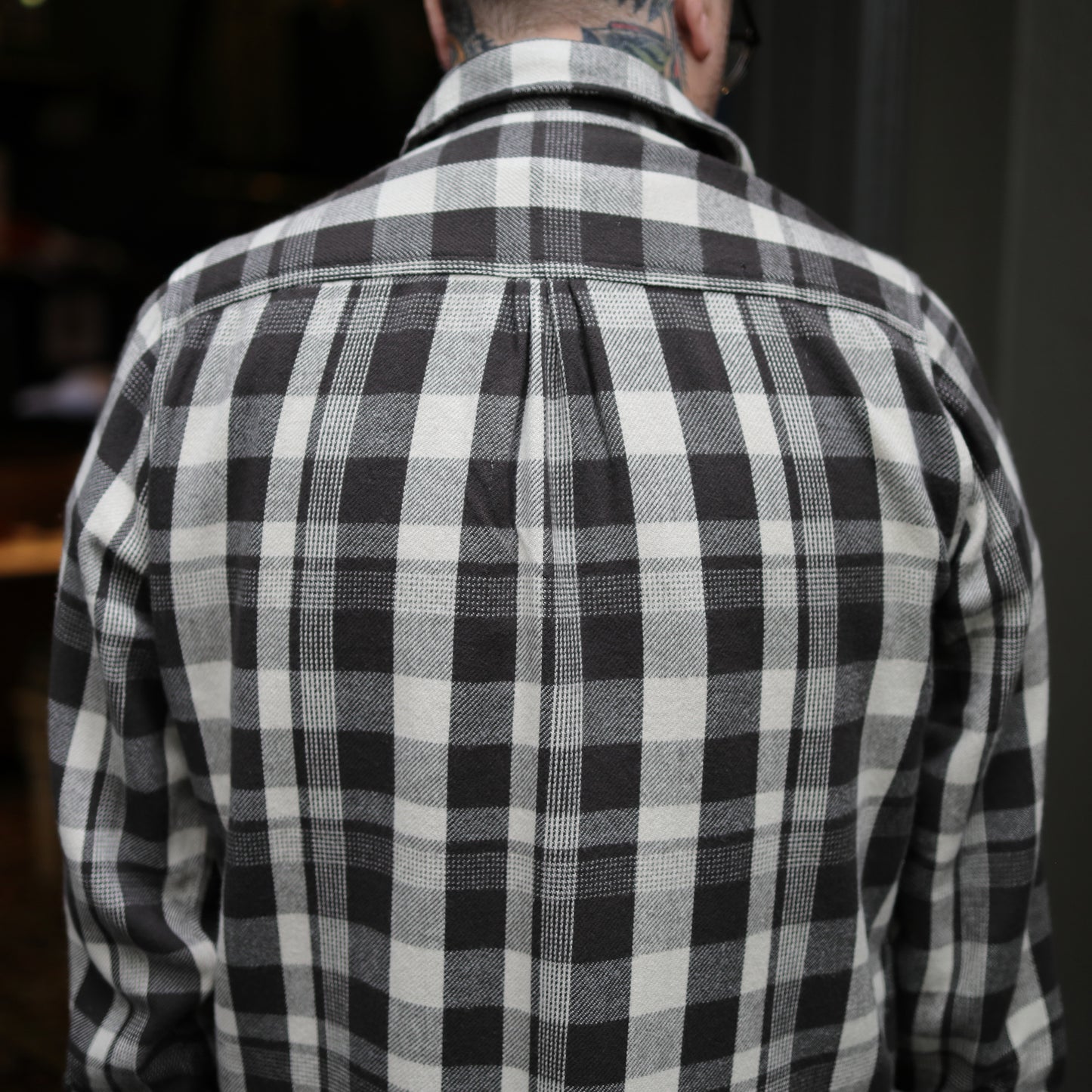 Washed Flannel  Workshirt - Night Pitch