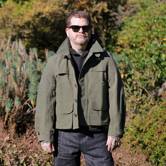 Cropped Utility Jacket - Forest Green