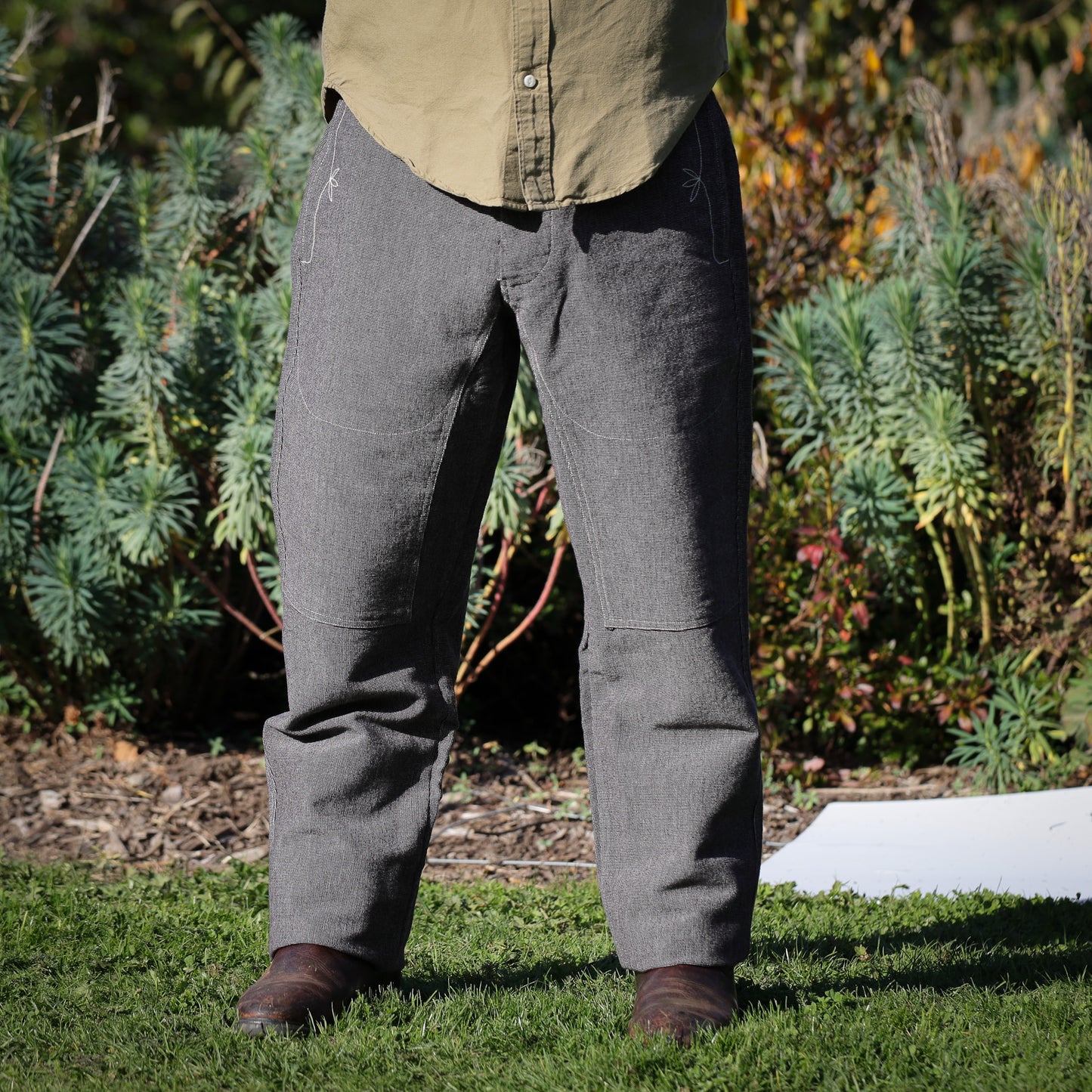 Heavyweight Pinpoint Canvas Chino - Night Sky