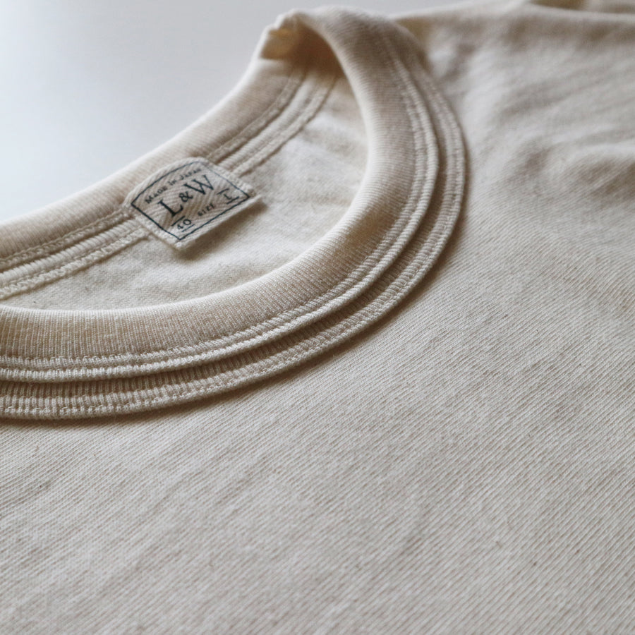 Loopwheeled Double Binder Tee - Ivory