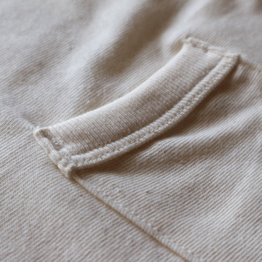 Loopwheeled Double Binder Tee - Ivory