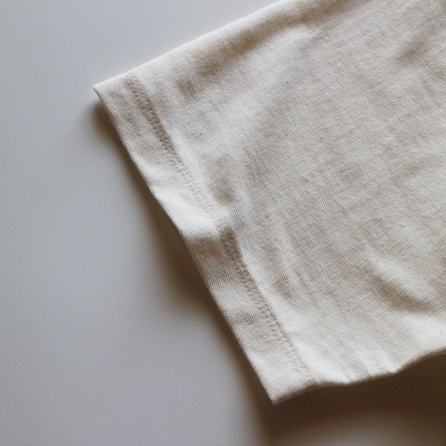 Loopwheeled Double Binder Tee - Ivory