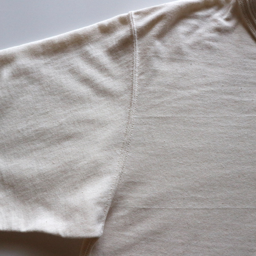 Loopwheeled Double Binder Tee - Ivory