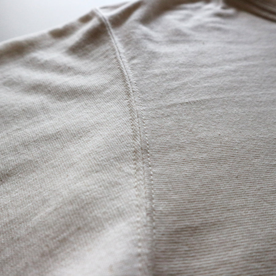 Loopwheeled Double Binder Tee - Ivory