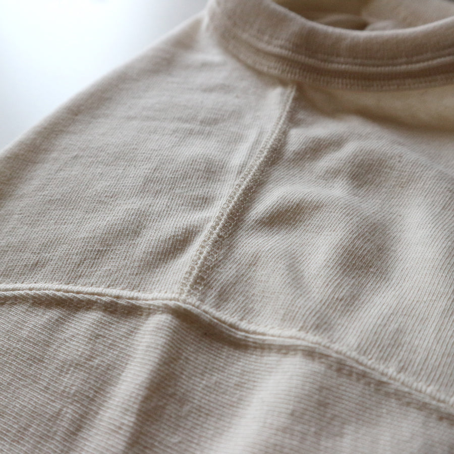 Loopwheeled Double Binder Tee - Ivory