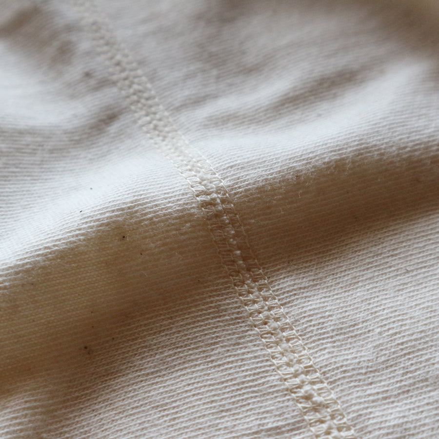 Loopwheeled Double Binder Tee - Ivory