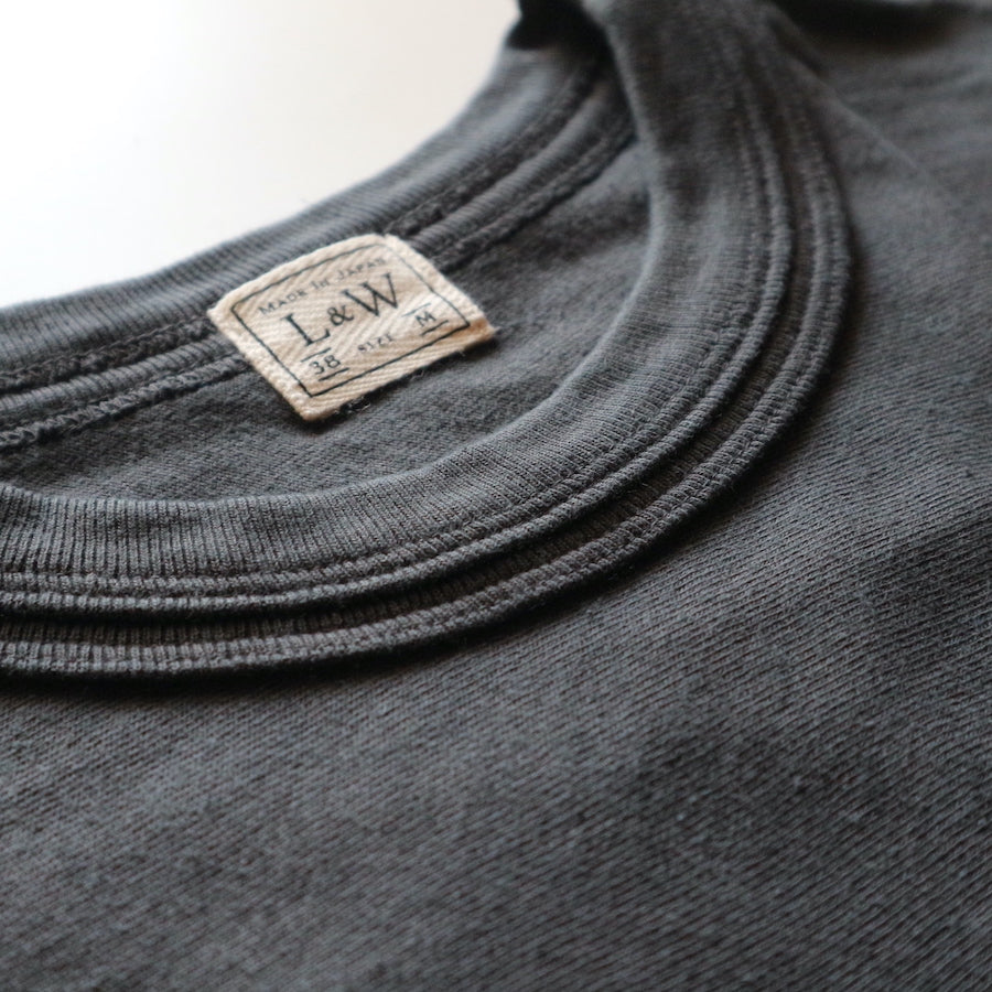 Loopwheeled Double Binder Tee - Antique Black
