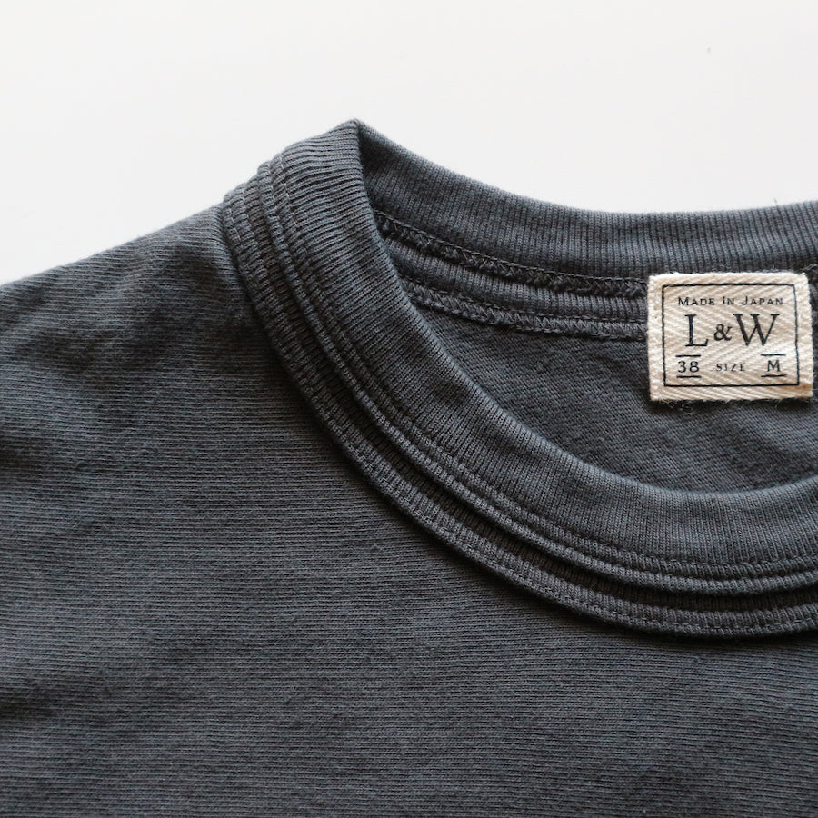 Loopwheeled Double Binder Tee - Antique Black