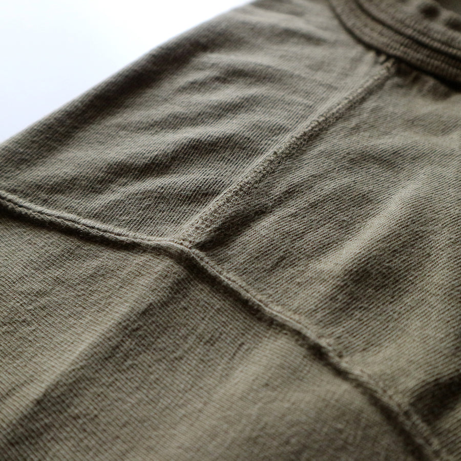 Loopwheeled Double Binder Tee - Army Olive