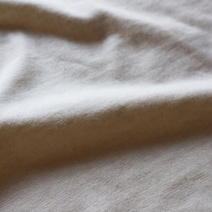 Loopwheeled Henley - Ivory