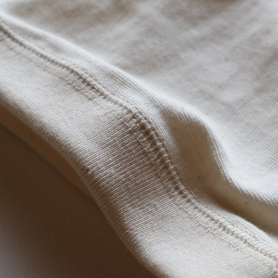 Loopwheeled Henley - Ivory