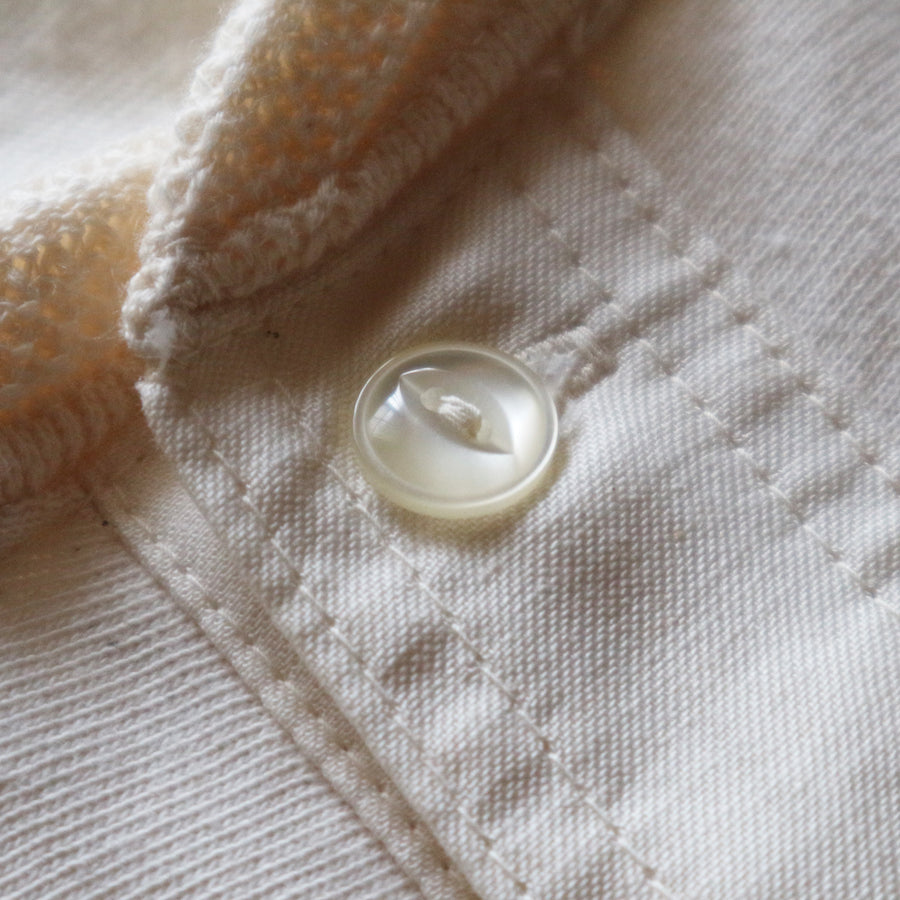 Loopwheeled Henley - Ivory