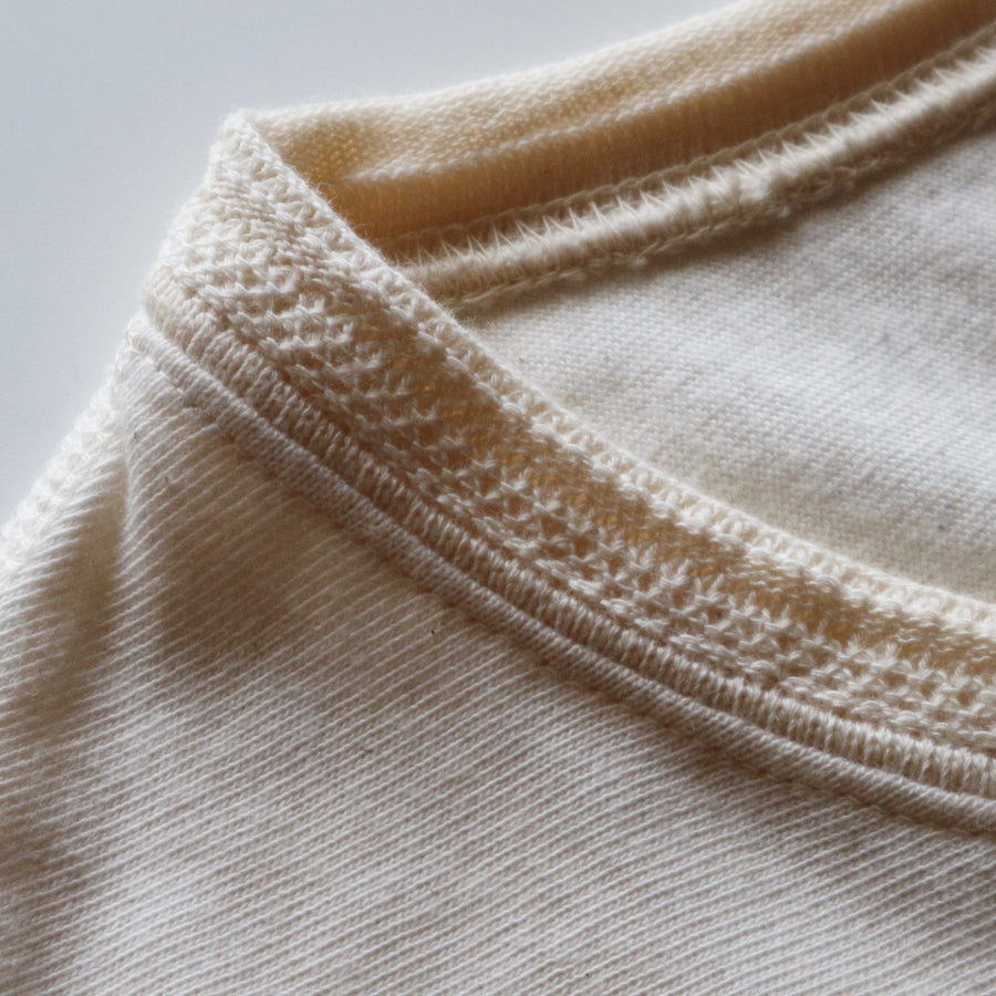 Loopwheeled Henley - Ivory