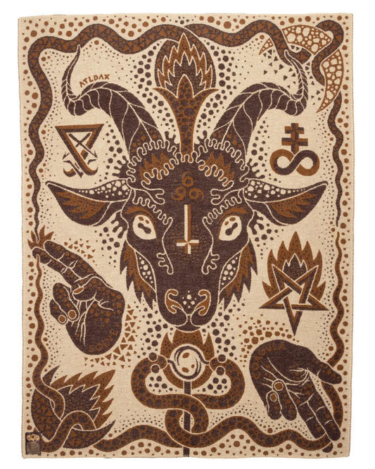 Indigofera x Bjorn Atldax Wool Blanket - Baphomet