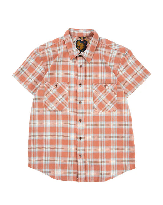 Bruce Shirt Flannel Check Red/Blue