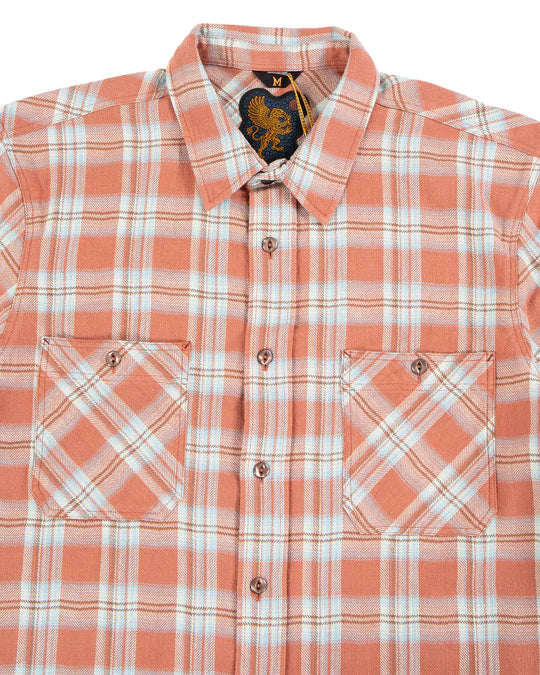 Bruce Shirt Flannel Check Red/Blue