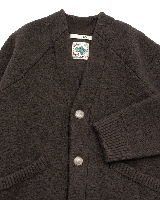 Roan Wool Cardigan - Charcoal