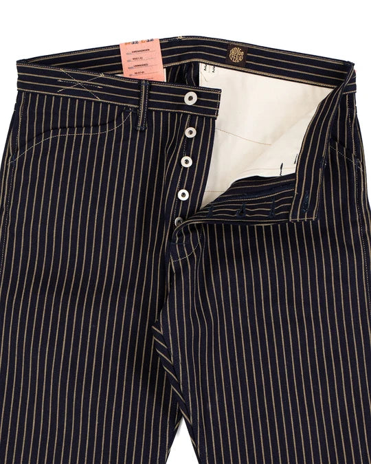 Swearengen Pants - Single Stripe Indigo