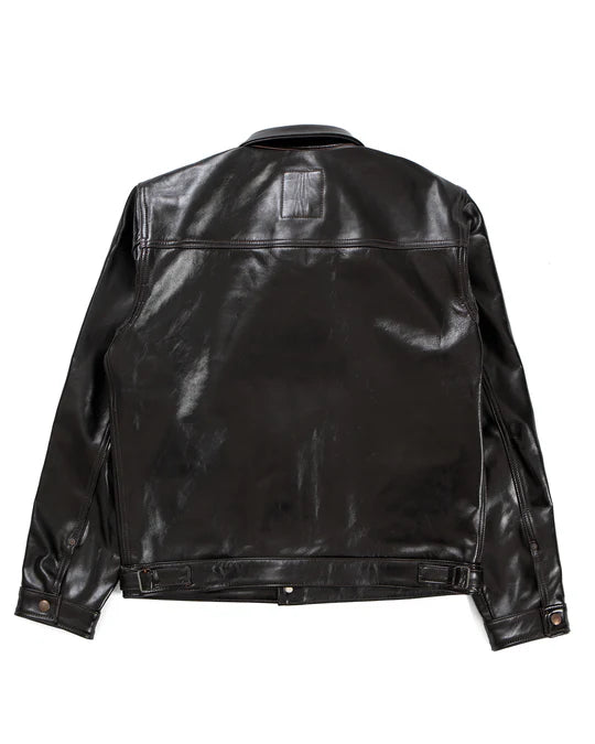 Wibaux Leather Jacket - Blackish Brown