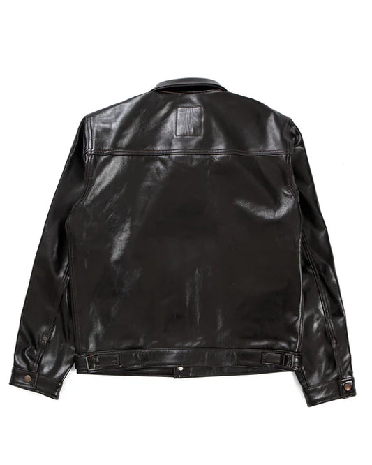 Wibaux Leather Jacket - Blackish Brown