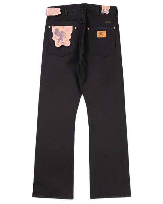 Wyatt Jeans Uneven Broken Twill - Black (Raw)
