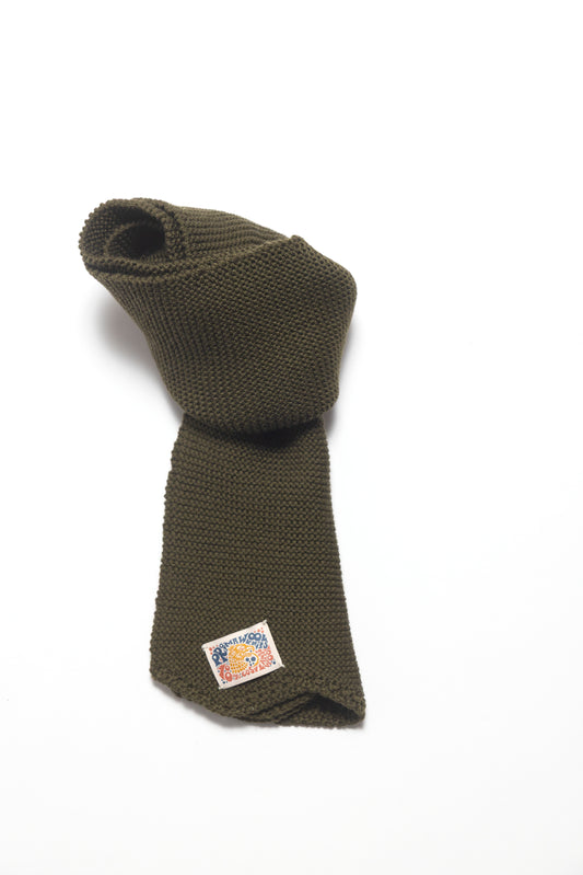 Indigofera Chilcoot Merino Wool Scarf - Dark Olive