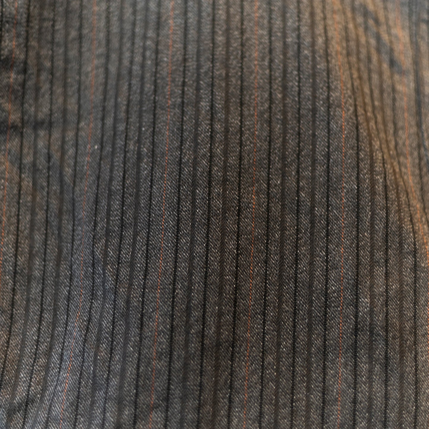 Wide Leg Single Pleat 40's Work Trouser - Black and Brown Stripe
