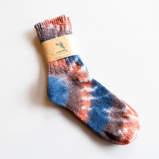 Hand Dipped Tie Dye Socks - Multi Color
