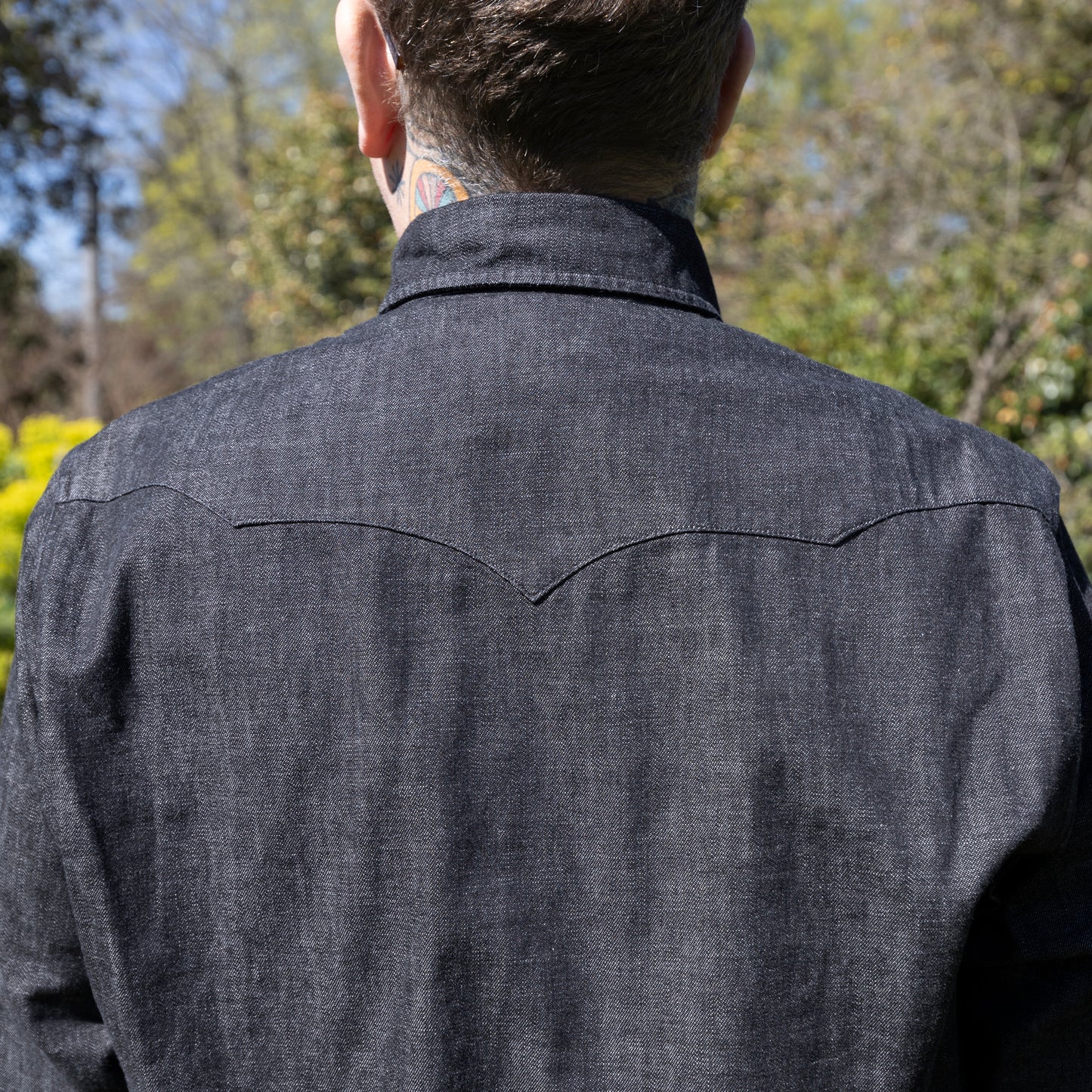 Denim Pearlsnap Shirt - Rinsed Black