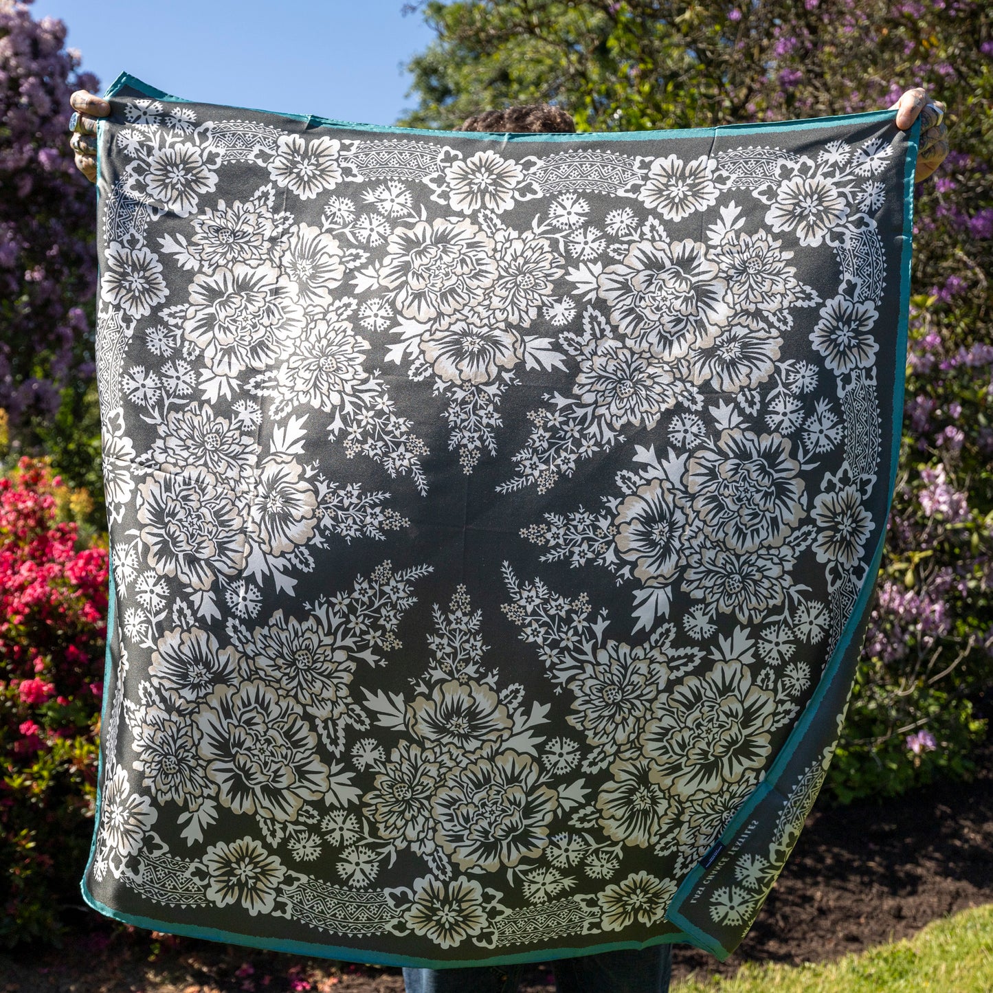 Silk Twill Scarf - Iron