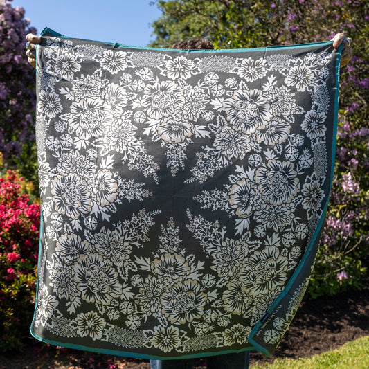 Silk Twill Scarf - Iron