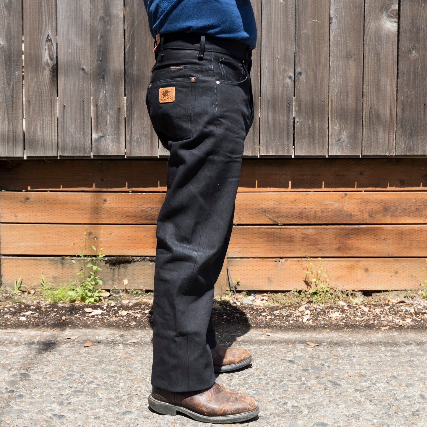 Wyatt Jeans Uneven Broken Twill - Black (Raw)