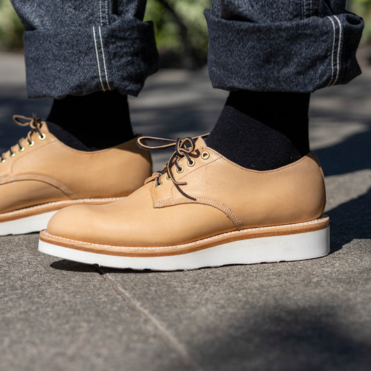 Derby Shoe- Natural Veg Tan