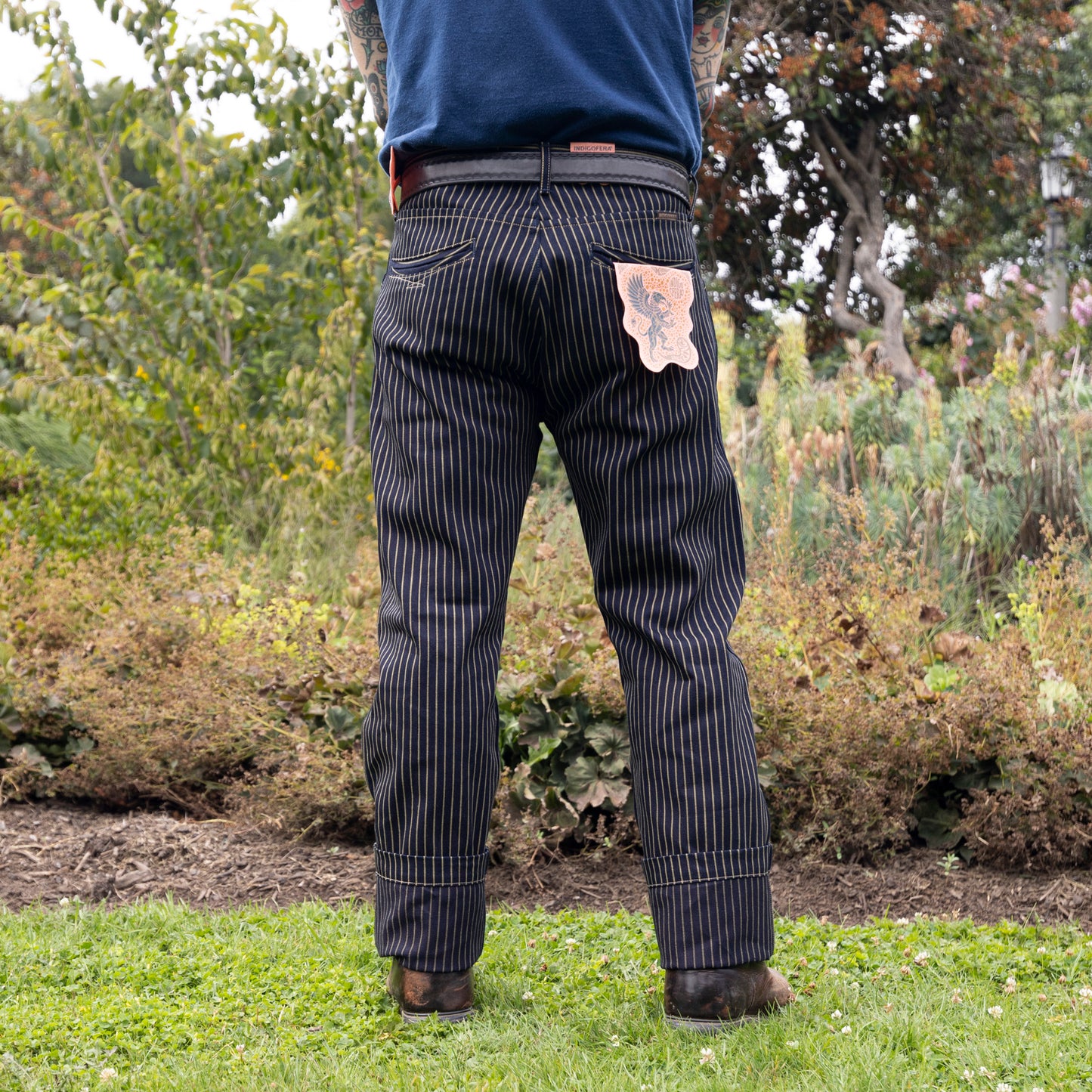 Swearengen Pants - Single Stripe Indigo