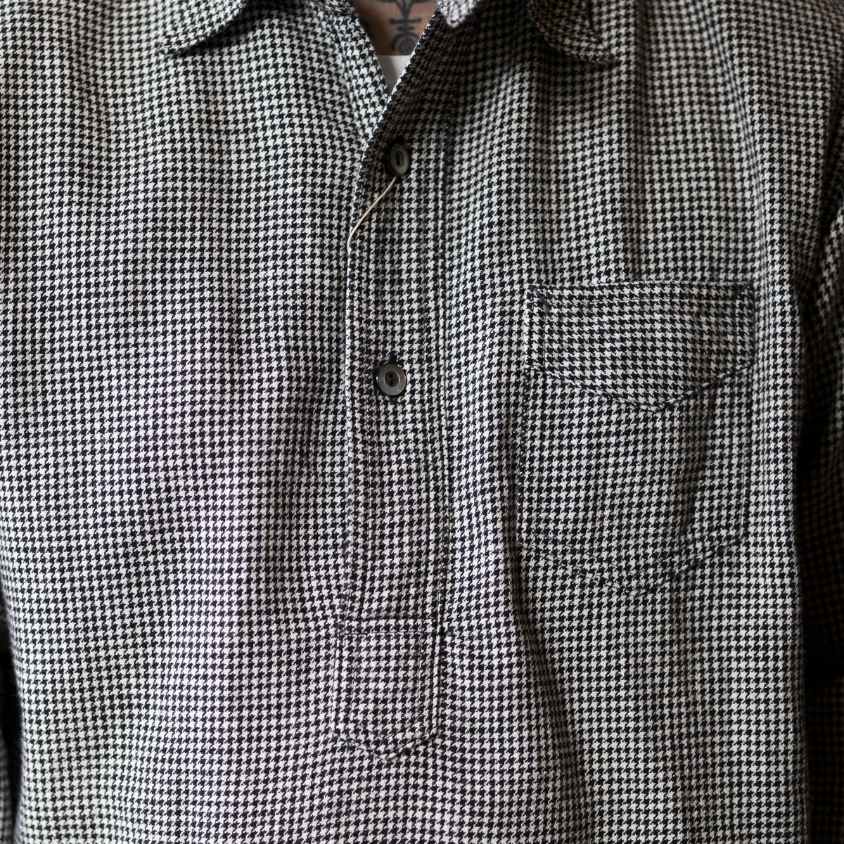 POST Frontier Cotton Popover - Blk x Wht