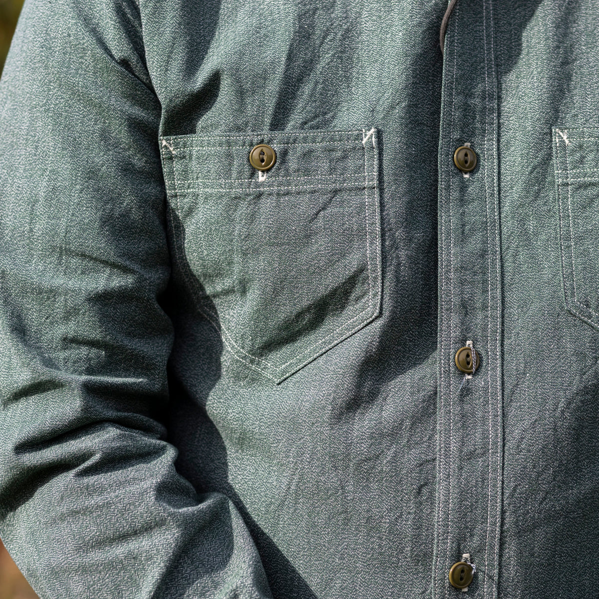 Atlas Salt & Pepper Work Shirt - Sage Green