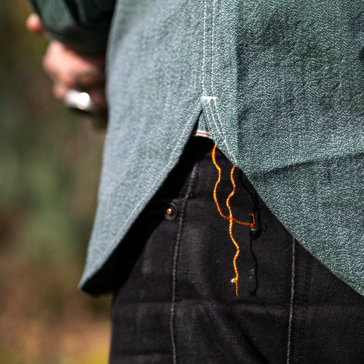 Atlas Salt & Pepper Work Shirt - Sage Green