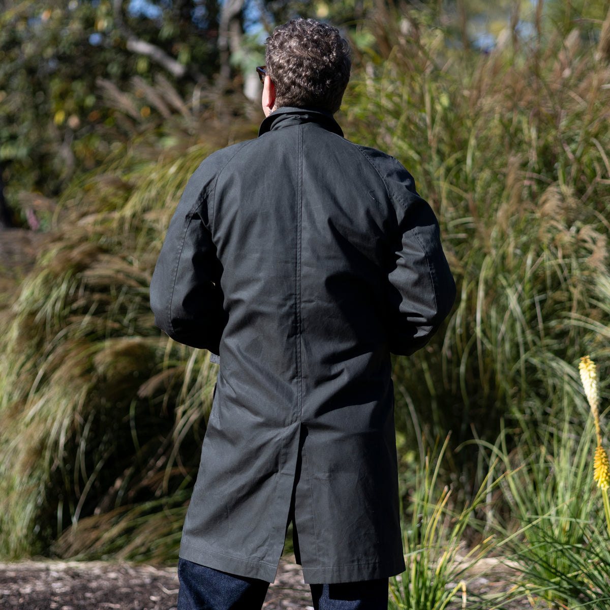 Indigofera Raven Coat - Waxed Cotton Twill
